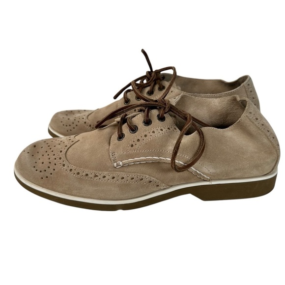 Sperry Top-Sider Leather Suede Oxford Shoes Size 11M Wingtip Brouge Busienss - Picture 8 of 13